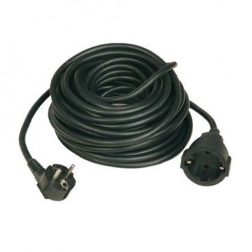 Prolongador negro 3x1.5mm 10 metros 3500W GSC 0100049