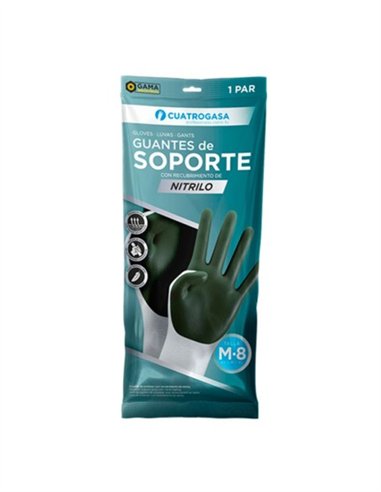 PAREJA DE GUANTES NYLON Y NITRILO - 7P