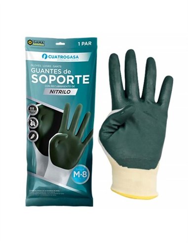 PAREJA DE GUANTES NYLON Y NITRILO - 9G