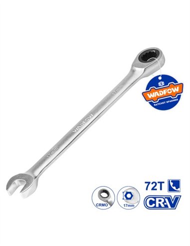 LLAVE COMBINADA CON CARRACA TOLSEN - 14MM - WADFOW