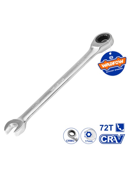 LLAVE COMBINADA CON CARRACA TOLSEN - 14MM - WADFOW