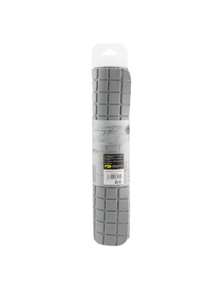 ALFOMBRA BAÑO PVC 78X35CM - GRIS