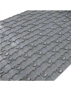 ALFOMBRA BAÑO PVC 78X35CM - GRIS 2