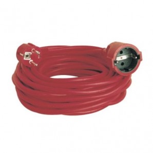 Prolongador rojo 3x1.5mm 25 metros 3500W GSC 0100054