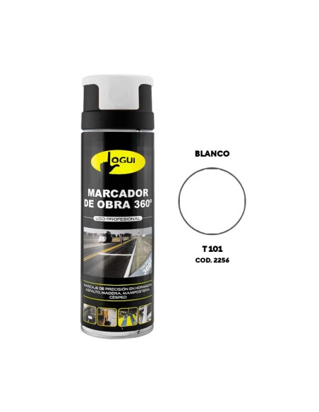 MARCADOR FLUORESCENTE OBRAS 500ML - BLANCO