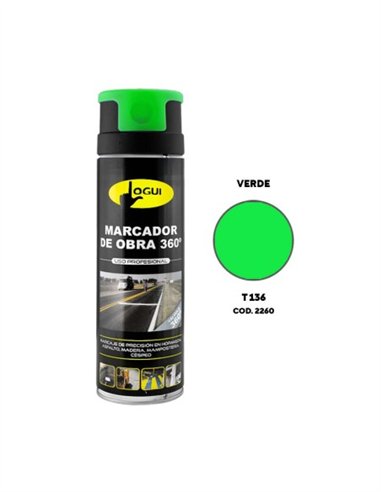 MARCADOR FLUORESCENTE OBRAS 500ML - VERDE