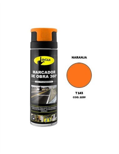 MARCADOR FLUORESCENTE OBRAS 500ML - NARANJA