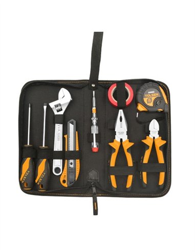 ESTUCHE 9 PZS HERRAMIENTAS DE MANO TOLSEN