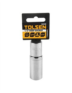LLAVE DE VASO LARGA 3/8''  TOLSEN - 18MM 2