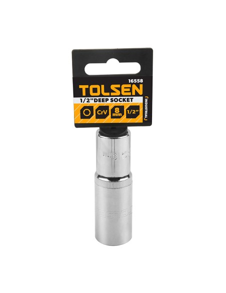 LLAVE DE VASO LARGA 1/2" TOLSEN - 13MM