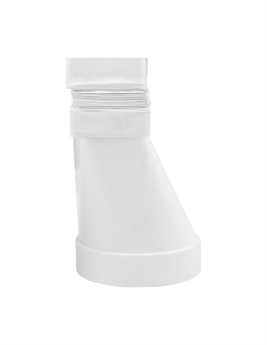 CODO EXTENSIBLE RECTO FLEXIBLE MIXTO - 100MM - 55X110MM