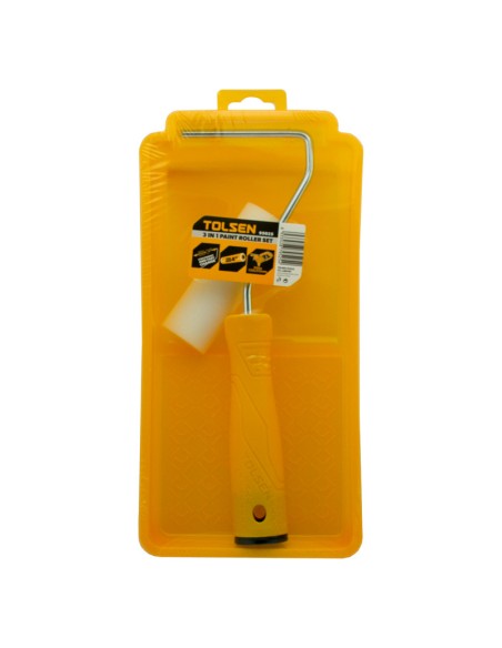KIT DE PINTOR RODILLO + BANDEJA 365X275X60MM TOLSEN