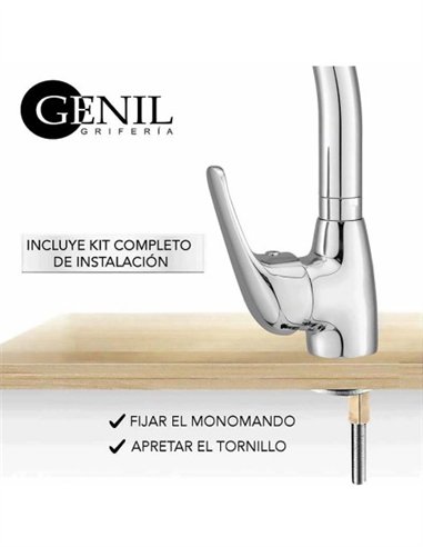 MONOMANDO FREGADERO VERTICAL GENIL CLASSIC