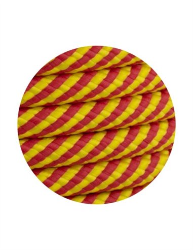 CUERDA HELICOIDAL AMARILLO Y ROJO - 12MM X 100M