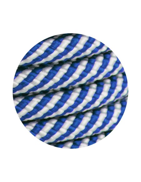 CUERDA HELICOIDAL BLANCO Y AZUL - 18MM X 100M