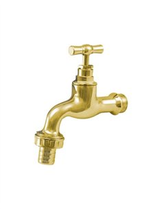 GRIFO RACORD LATÓN PULIDO - 3/4" - 1"
