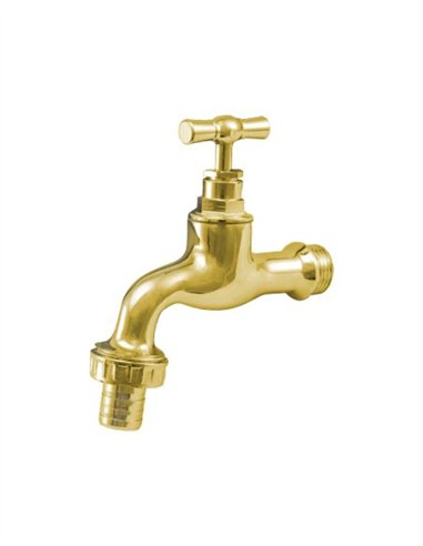 GRIFO RACORD LATÓN PULIDO - 3/4" - 1"