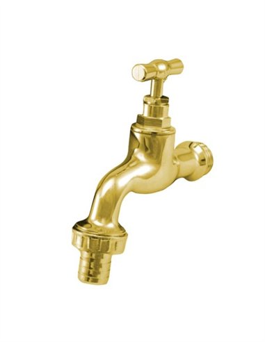 GRIFO RACORD LATÓN PULIDO - 3/4" - 1"