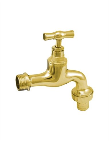 GRIFO RACORD LATÓN PULIDO - 3/4" - 1"
