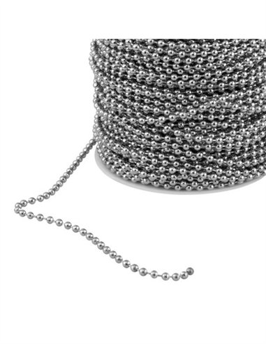 CADENA DE BOLAS 50 METROS - 3.2MM X 50M