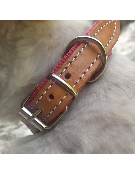 COLLARES DE CUERO Y NYLON - 60 X 3CM