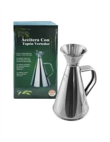 ACEITERA ACERO INOXIDABLE - 250ML