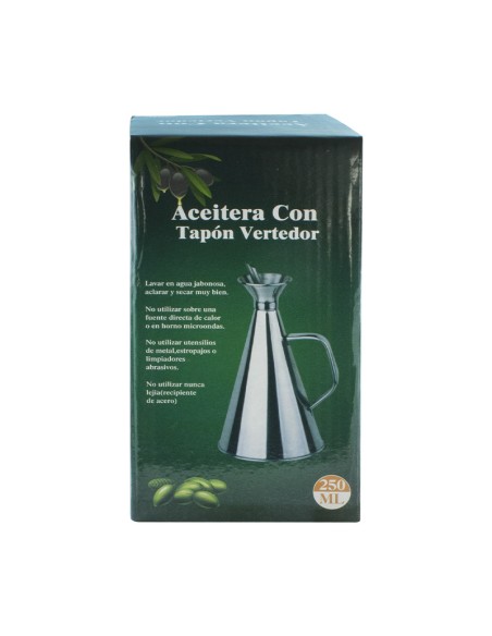 ACEITERA ACERO INOXIDABLE - 250ML