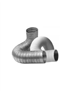 ESPIROFLEX ALUMINIO COMPACTO - 80MM - 5M CROMADO