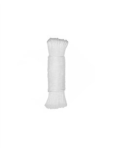 CORDÓN TRENZADO NYLON BLANCO - 15M X 3MM