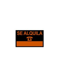 CARTEL PVC "SE ALQUILA" - 50X70CM ECO