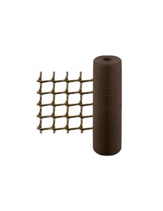 MALLA DE PLASTICO MARRÓN - (A)1M X (B)25M (C)5MM