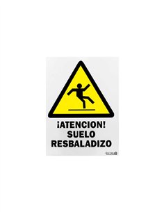 SEÑAL 40X30 "ATENCIÓN SUELO RESBALADIZO"