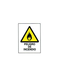 SEÑAL 40X30 "PELIGRO DE INCENDIO"