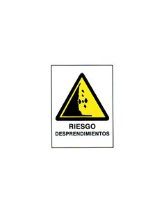 SEÑAL 40X30 "RIESGO DESPRENDIMIENTOS"
