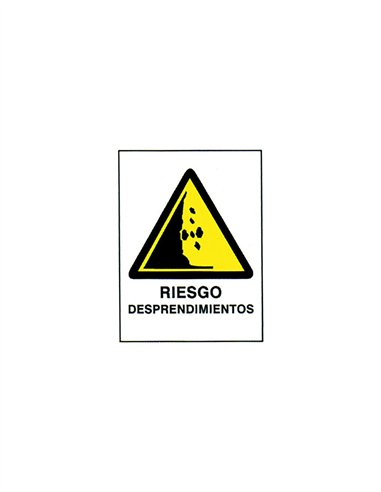 SEÑAL 40X30 "RIESGO DESPRENDIMIENTOS"