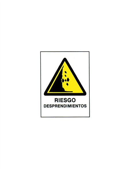 SEÑAL 40X30 "RIESGO DESPRENDIMIENTOS"