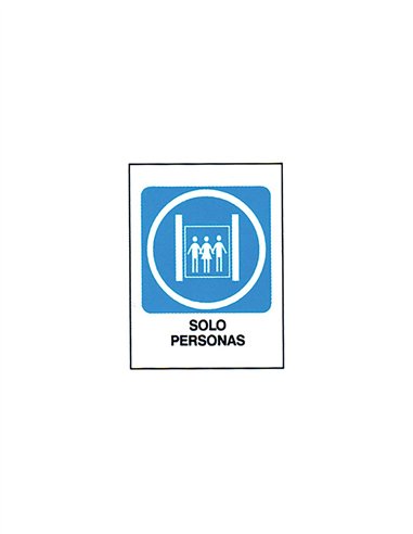 SEÑAL 40X30 "SOLO PERSONAS"