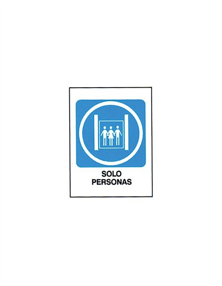 SEÑAL 40X30 "SOLO PERSONAS"