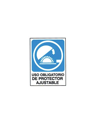 SEÑAL 40X30 "USO OBLIGATORIO PROTECTOR AJUSTABLE"