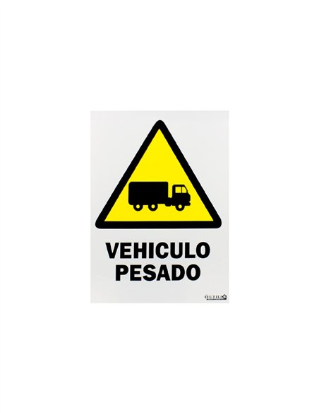SEÑAL 40X30 "VEHÍCULO PESADO"