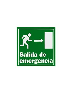 SEÑAL ADHESIVA 21X21 "SALIDA DE EMERGENCIA"