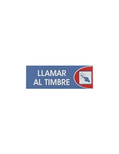 SEÑAL ADHESIVA 6X18 "LLAMAR AL TIMBRE"