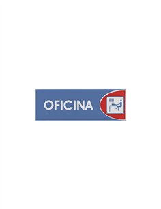 SEÑAL ADHESIVA 6X18 "OFICINA"