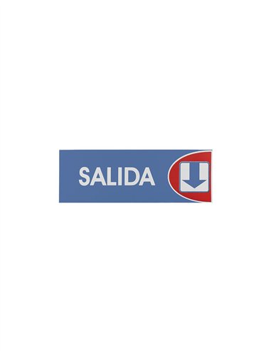 SEÑAL ADHESIVA 6X18 "SALIDA"