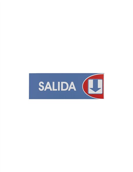 SEÑAL ADHESIVA 6X18 "SALIDA"