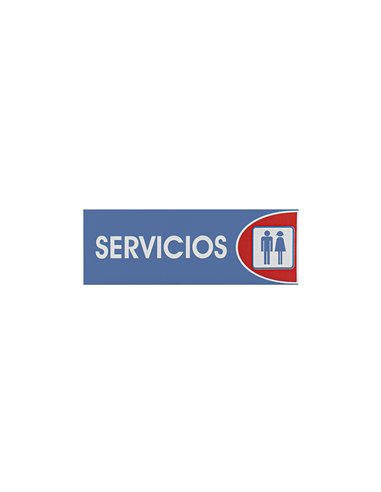 SEÑAL ADHESIVA 6X18 "SERVICIOS"