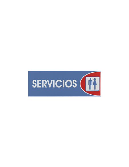 SEÑAL ADHESIVA 6X18 "SERVICIOS"