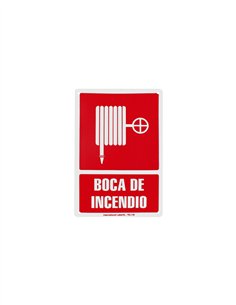 SEÑAL PVC 30X20 "BOCA DE INCENDIO"