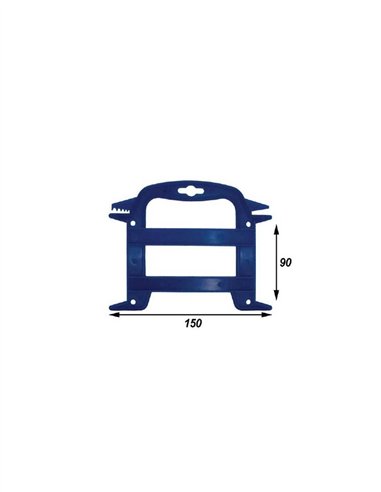 PERCHA PLASTICO AZUL