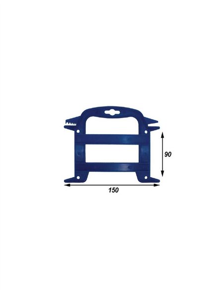 PERCHA PLASTICO AZUL